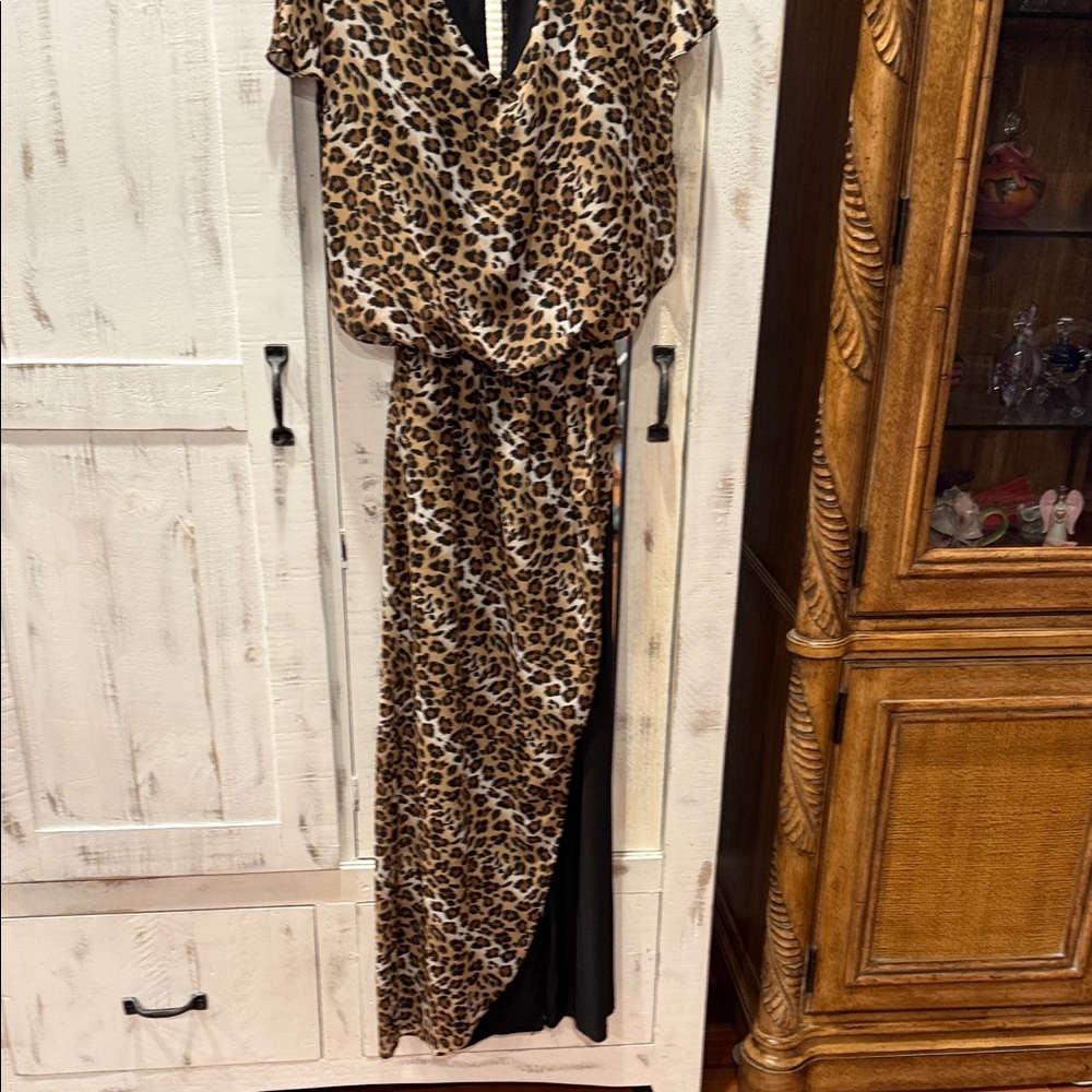 NWT Leopard Print Jumpsuit